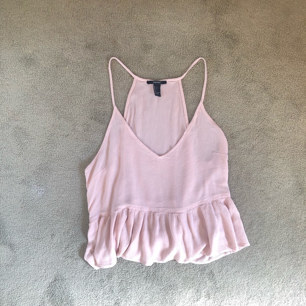 Crop ruffle top